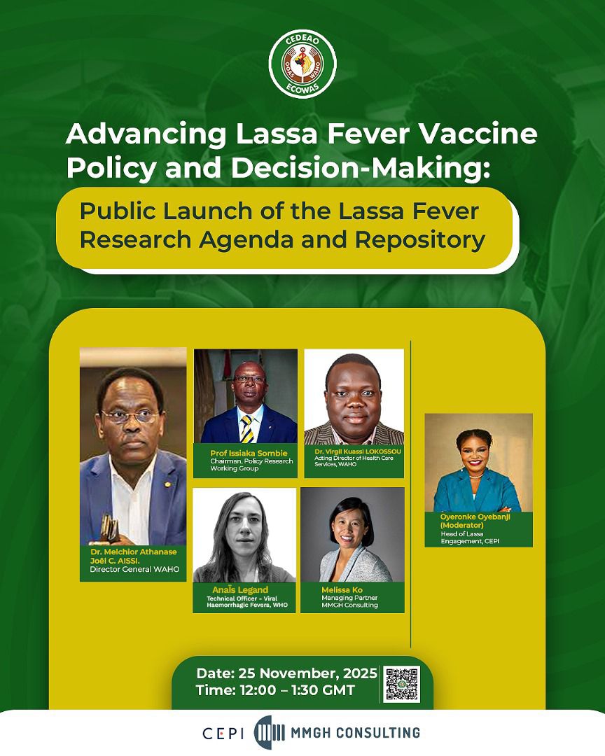 Webinar on Advancing Lassa Fever Vaccine Policy and Decision Making